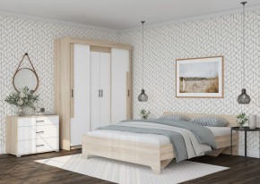 Шкаф-купе VICTOR (Сонома-Белый) в Ишиме - ishim.mebel24.online | фото 3
