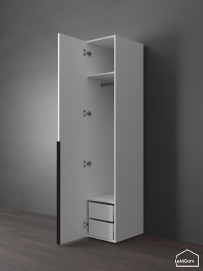 Шкаф Linnea MHR-1-3 2050х400х510 (Белый-М 11.1.2) в Ишиме - ishim.mebel24.online | фото 5
