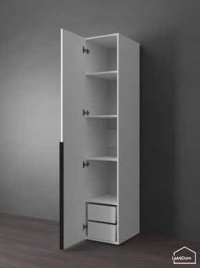 Шкаф Linnea MHR-1-3 2050х400х510 (Белый-М 11.1.2) в Ишиме - ishim.mebel24.online | фото 5