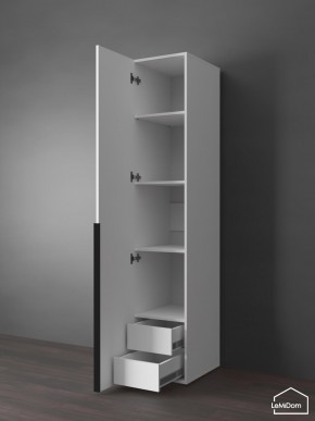 Шкаф Linnea MHR-1-3 2050х400х510 (Белый-М 11.1.2) в Ишиме - ishim.mebel24.online | фото 6