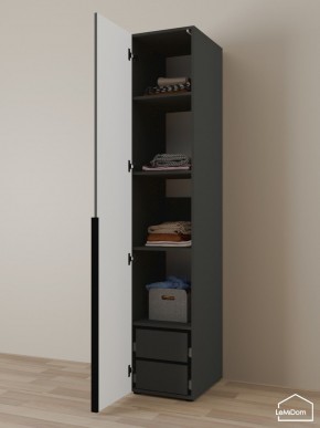 Шкаф Linnea MHR-1-4 2050х400х510 (Графит-М 11.1.25) в Ишиме - ishim.mebel24.online | фото 5