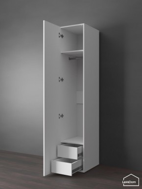Шкаф Linnea MHR-1PO-3 2050х400х510 (Белый-М 11.1.2) в Ишиме - ishim.mebel24.online | фото 5