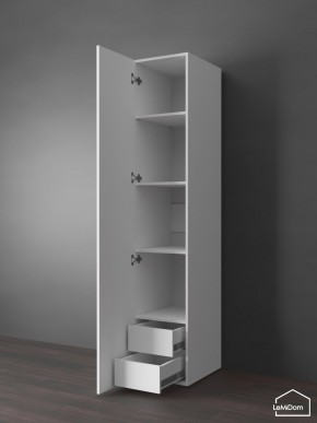 Шкаф Linnea MHR-1PO-4 2050х400х510 (Белый-М 11.1.1) в Ишиме - ishim.mebel24.online | фото 4