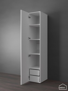 Шкаф Linnea MHR-1PO-4 2050х400х510 (Белый-М 11.1.2) в Ишиме - ishim.mebel24.online | фото 5