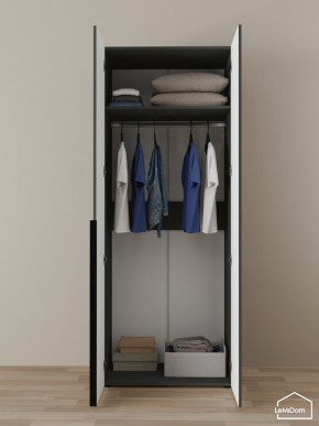 Шкаф Linnea MHR-2 2050х800х510 (Графит-М 11.1.25) в Ишиме - ishim.mebel24.online | фото 4