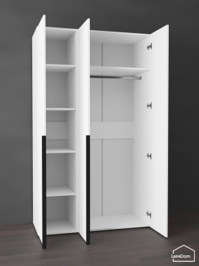 Шкаф Linnea MHR-3-1 2050х1200х510 (Белый-М 11.1.2) в Ишиме - ishim.mebel24.online | фото 4