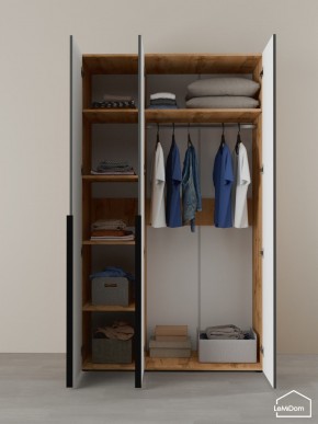 Шкаф Linnea MHR-3-1 2050х1200х510 (ДВ-М 11.1.25) в Ишиме - ishim.mebel24.online | фото 4
