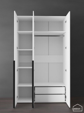 Шкаф Linnea MHR-3-2 2050х1200х510 (Белый-М 11.1.1) в Ишиме - ishim.mebel24.online | фото 5