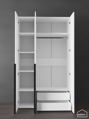 Шкаф Linnea MHR-3-2 2050х1200х510 (Белый-М 11.1.1) в Ишиме - ishim.mebel24.online | фото 6