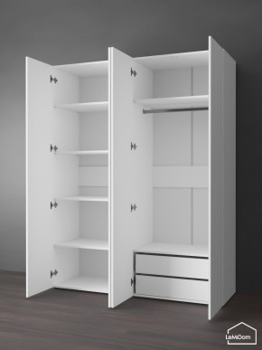 Шкаф Linnea MHR-4PO-2 2050х1600х510 (Белый-М 11.1.2) в Ишиме - ishim.mebel24.online | фото 5