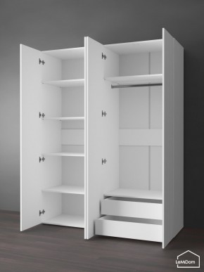 Шкаф Linnea MHR-4PO-2 2050х1600х510 (Белый-М 11.1.2) в Ишиме - ishim.mebel24.online | фото 6