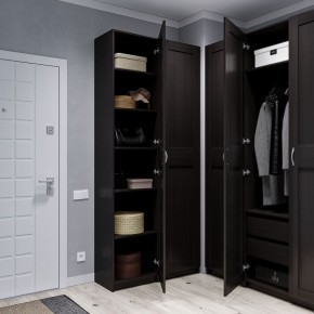 Шкаф МАКС однодверный узкий, цвет Дуб Венге в Ишиме - ishim.mebel24.online | фото 4