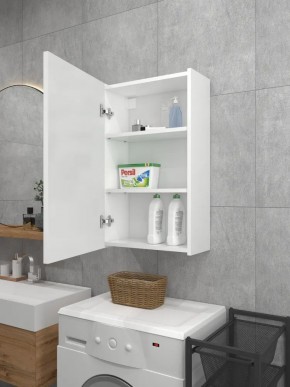 Шкаф навесной для ванной MH8-MA 600х750 (Белый-М 10.1.1) Белый глянец в Ишиме - ishim.mebel24.online | фото 3