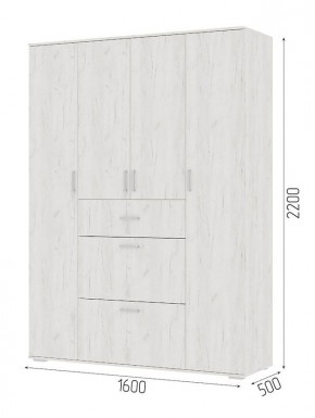 Шкаф Нельсон ШК-03 (Дуб Крафт белый/Дуб Крафт белый) в Ишиме - ishim.mebel24.online | фото 5