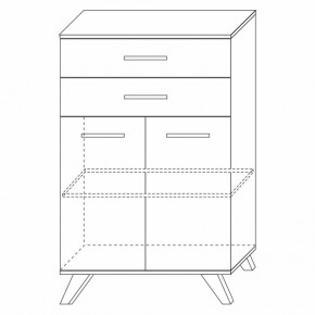Шкаф низкий Вега Скандинавия в Ишиме - ishim.mebel24.online | фото 7