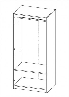 Шкаф ОРИОН двухдверный, цвет белый в Ишиме - ishim.mebel24.online | фото 2