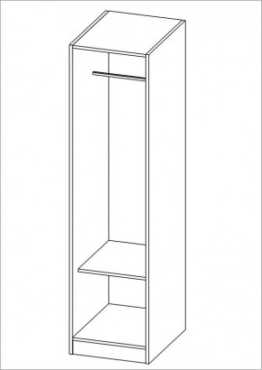 Шкаф ОРИОН однодверный, цвет Дуб Венге в Ишиме - ishim.mebel24.online | фото 2
