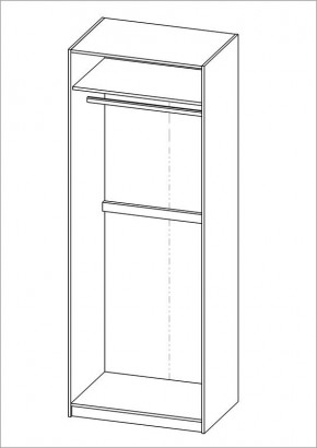 Шкаф ПЕГАС двухдверный, цвет Дуб Сонома в Ишиме - ishim.mebel24.online | фото 3
