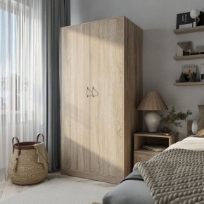 Шкаф ПЕГАС двухдверный, цвет Дуб Сонома в Ишиме - ishim.mebel24.online | фото 4
