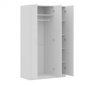 Шкаф ПЕГАС трехдверный с рамочным фасадом, цвет белый в Ишиме - ishim.mebel24.online | фото 2