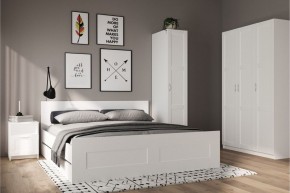 Шкаф ПЕГАС трехдверный с рамочным фасадом, цвет белый в Ишиме - ishim.mebel24.online | фото 4