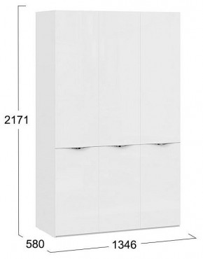 Шкаф платяной Глосс СМ-319.07.431 в Ишиме - ishim.mebel24.online | фото 4