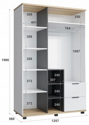 Шкаф платяной СкайЛайт СЛ-03К в Ишиме - ishim.mebel24.online | фото 5