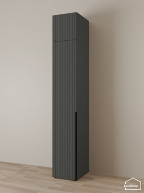 Шкаф с антресолью Linnea MHR-1A-2 2450х400х510 (Графит-М 11.1.25) в Ишиме - ishim.mebel24.online | фото 1