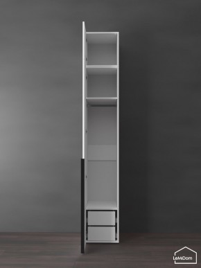 Шкаф с антресолью Linnea MHR-1A-3 2450х400х510 (Белый-М 11.1.1) в Ишиме - ishim.mebel24.online | фото 5