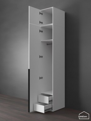 Шкаф с антресолью Linnea MHR-1A-3 2450х400х510 (Белый-М 11.1.1) в Ишиме - ishim.mebel24.online | фото 6