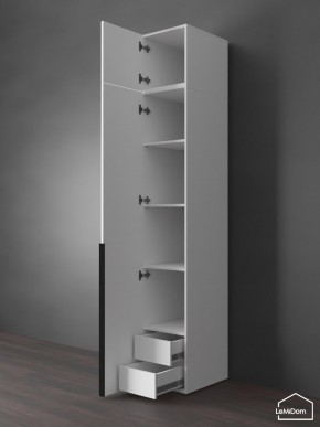 Шкаф с антресолью Linnea MHR-1A-4 2450х400х510 (Белый-М 11.1.1) в Ишиме - ishim.mebel24.online | фото 5