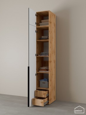 Шкаф с антресолью Linnea MHR-1A-4 2450х400х510 (ДВ-М 11.1.25) в Ишиме - ishim.mebel24.online | фото 5