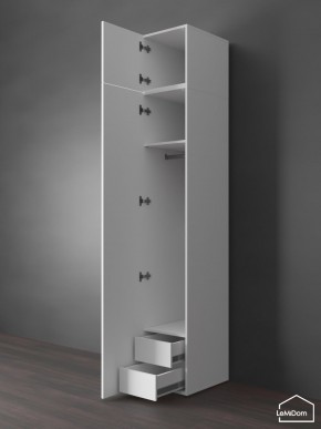 Шкаф с антресолью Linnea MHR-1POA-3 2450х400х510 (Белый-М 11.1.1) в Ишиме - ishim.mebel24.online | фото 6