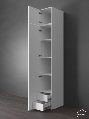Шкаф с антресолью Linnea MHR-1POA-4 2450х400х510 (Белый-М 11.1.2) в Ишиме - ishim.mebel24.online | фото 5