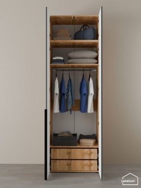 Шкаф с антресолью Linnea MHR-2A-3 2450х800х510 (ДВ-М 11.1.25) в Ишиме - ishim.mebel24.online | фото 6