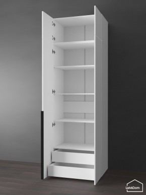 Шкаф с антресолью Linnea MHR-2A-4 2450х800х510 (Белый-М 11.1.1) в Ишиме - ishim.mebel24.online | фото 5