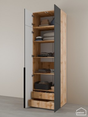 Шкаф с антресолью Linnea MHR-2A-4 2450х800х510 (ДВ-М 11.1.25) в Ишиме - ishim.mebel24.online | фото 5