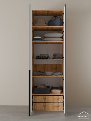 Шкаф с антресолью Linnea MHR-2A-4 2450х800х510 (ДВ-М 11.1.25) в Ишиме - ishim.mebel24.online | фото 7