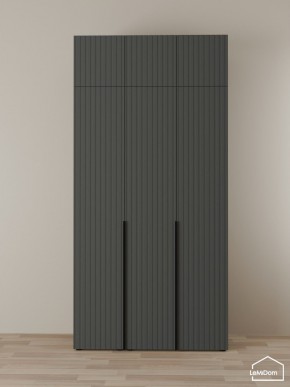 Шкаф с антресолью Linnea MHR-3A-2 2450х1200х510 (Графит-М 11.1.25) в Ишиме - ishim.mebel24.online | фото 1