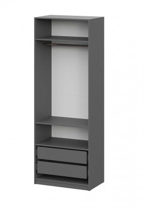 Шкаф ШК-5 + 2 полки + ящики (800) Графит в Ишиме - ishim.mebel24.online | фото 4