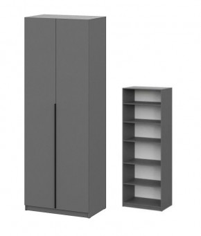 Шкаф ШК-5 + 4 полки (800) Графит в Ишиме - ishim.mebel24.online | фото 1