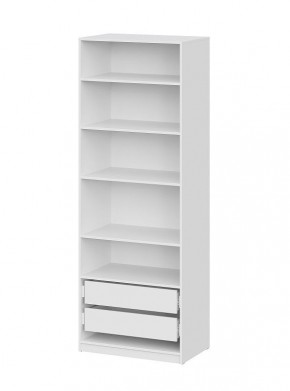 Шкаф ШК-5 + 4 полки + ящики (800) Белый текстурный в Ишиме - ishim.mebel24.online | фото