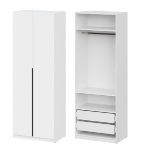 Шкаф ШК-5 + 2 полки + ящики (800) Белый текстурный в Ишиме - ishim.mebel24.online | фото
