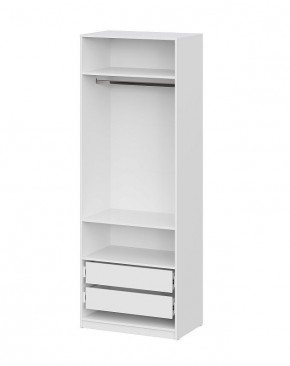 Шкаф ШК-5 + 2 полки + ящики (800) Белый текстурный в Ишиме - ishim.mebel24.online | фото 3