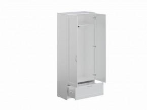 Шкаф СИРИУС двухстворчатый с выдвижным ящиком, белый в Ишиме - ishim.mebel24.online | фото 2