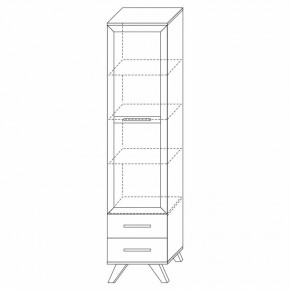 Шкаф-витрина 450 Вега Скандинавия в Ишиме - ishim.mebel24.online | фото 3