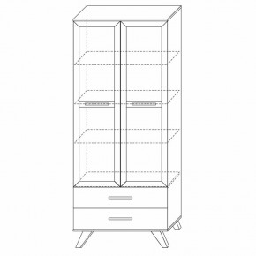 Шкаф-витрина 800 Вега Скандинавия в Ишиме - ishim.mebel24.online | фото 3
