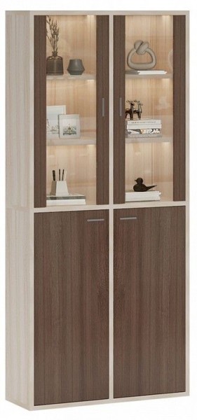 Шкаф-витрина Домино СУ(ш2в2)+2ФС+2ФГ в Ишиме - ishim.mebel24.online | фото 2