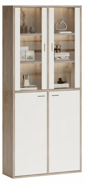 Шкаф-витрина Домино СУ(ш2в2)+2ФС+2ФГ в Ишиме - ishim.mebel24.online | фото 2
