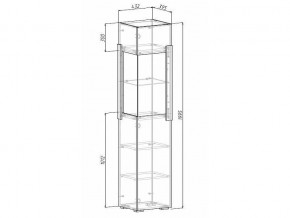 Шкаф-витрина Куба 1717 в Ишиме - ishim.mebel24.online | фото 3